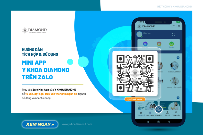 Y Khoa Diamond Giới Thiệu Mini App Trên Zalo – Tiện Ích Đột Phá Cho Chăm Sóc Sức Khỏe!