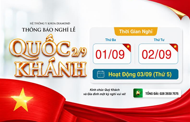 [THÔNG BÁO] NGHỈ LỄ QUỐC KHÁNH 2/9 